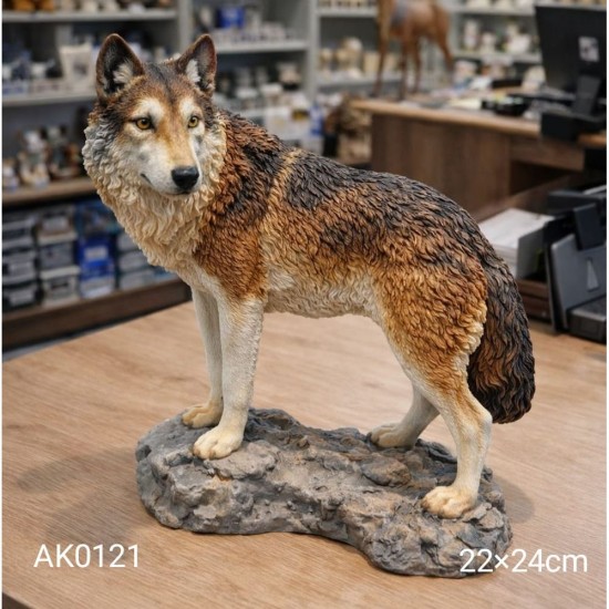 AK0121 Kaya Üzerinde Kurt Silikon Kalıbı