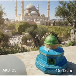 AK0125 Mescid-İ Aksa Kubbet-Üs Sahra Silikon Kalıbı