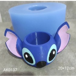 AK0137 Stitch Saksı Silikon Kalıbı