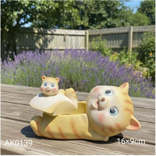 AK0139 Kedi Kapaklı Kedi Kutu Silikon Kalıbı
