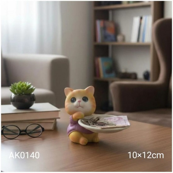 AK0140 Kedi Sunumluk Silikon Kalıbı