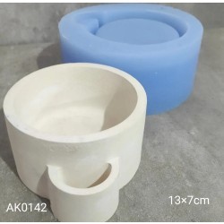 AK0142 Hazneli Mumluk Model Silikon Kalıbı