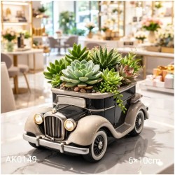 AK0149 Araba Sukulent Saksı Silikon Kalıbı