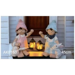 AK0160 Fener Tutan Bahçe Cüceleri Silikon Kalıbı