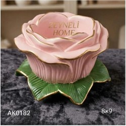 AK0182 Gül Mumluk Silikon Kalıbı