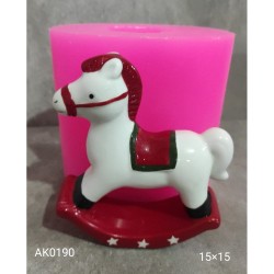 AK0190 Sallanan At Biblo Silikon Kalıbı