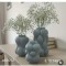 AK0012 Bubble Çizgili Balon Vazo 3'lü Set Silikon Kalıp