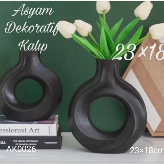 AK0026 Donut Vazo Modeli 23cm Silikon Kalıp