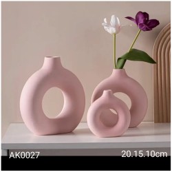 AK0027 Simit Vazo 3'lü Set Silikon Kalıp