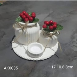 AK0035 Dekoratif 4'lü Set Silikon Kalıp