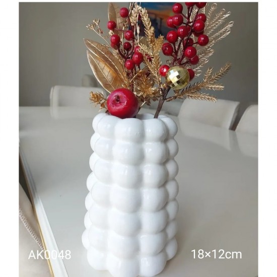 AK0048 Boncuk Vazo Silikon Kalıp