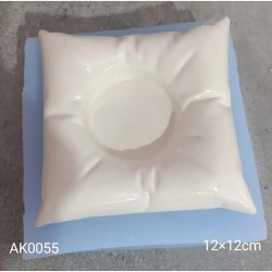 AK0055 Yastık Tabak Tea Light Mumluk Silikon Kalıp