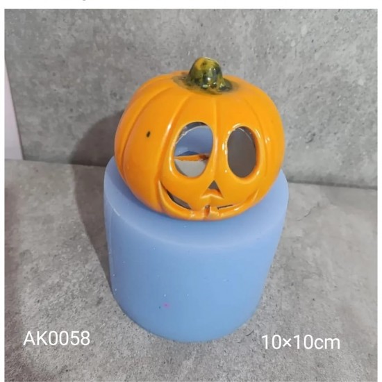 AK0058 Hollowen Kabak Tea Light Mumluk Silikon Kalıp