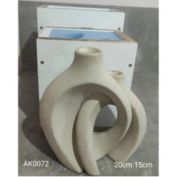 AK0072 İç İçe Geçmeli Vazo Silikon Kalıp