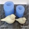 AK0085 Kuş Biblo 2'li Set Silikon Kalıp