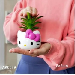AK0089 Hello Kitty Saksı Silikon Kalıp